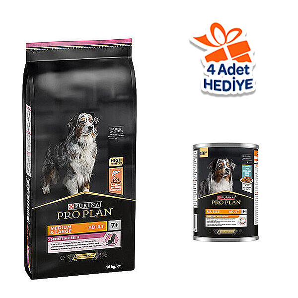 Pro Plan Senior Sensitive Skin Somonlu Yaşlı Köpek Maması 14 kg - 2