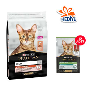 Pro Plan Somonlu Yetişkin Kedi Maması 10 kg
