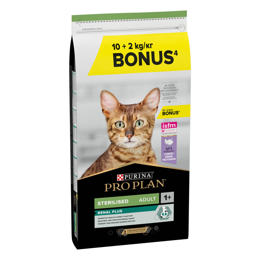 Pro Plan Sterilised Hindili Kısırlaştırılmış Yetişkin Kedi Maması 10 kg + 2 kg HEDİYE! - 1
