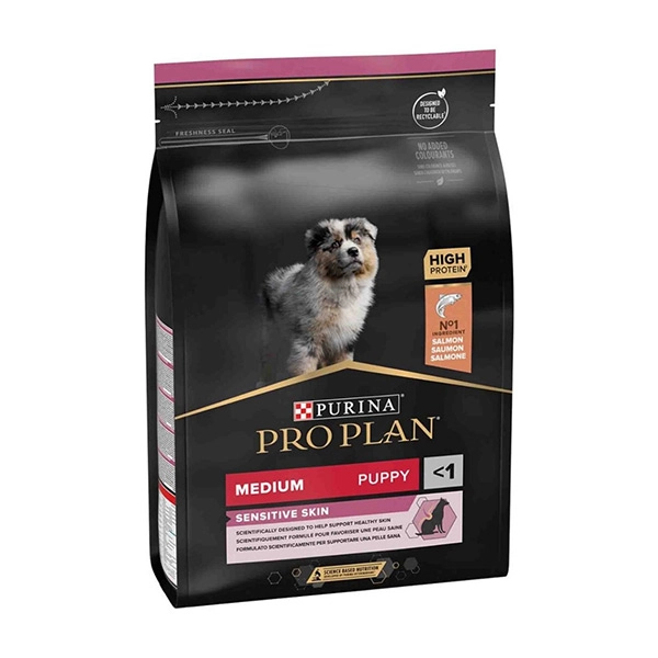 Pro Plan Puppy Sensitive Skin Somonlu Yavru Köpek Maması 3 kg - 1