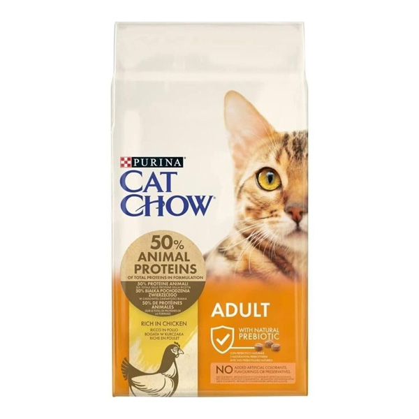 Purina Cat Chow Kediler İçin Tavuklu Hindili Mama 15 KG - 1