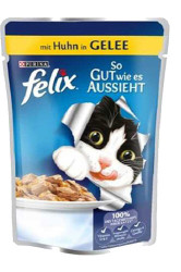 Felix Tavuklu Yaş Kedi Maması 100 GR