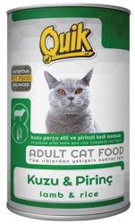 Quik Kuzu Etli ve Pirinçli Kedi Yaş Maması 415 GR * 6 Adet