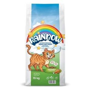 Rainbow Gourmet Renkli Taneli Tavuklu Yetişkin Kedi Maması 15 Kg - 2