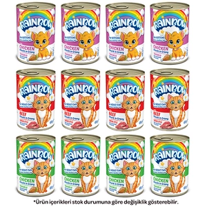 Rainbow Karışık Kedi Yaş Maması 400 gr X 12 Adet