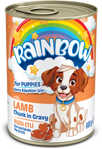 Rainbow Kuzulu Parça Etli Yavru Köpek Yaş Maması 400gr