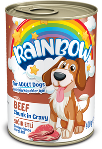 Rainbow Sığır Etli Parça Yetişkin Köpek Konservesi 400gr