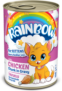 Rainbow Tavuklu Parça Etli Yavru Kedi Yaş Maması 400gr