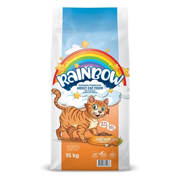 Rainbow Tavuklu Yetişkin Kedi Maması 15 Kg - 2