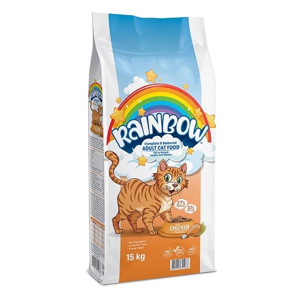 Rainbow Tavuklu Yetişkin Kedi Maması 15 Kg - 1