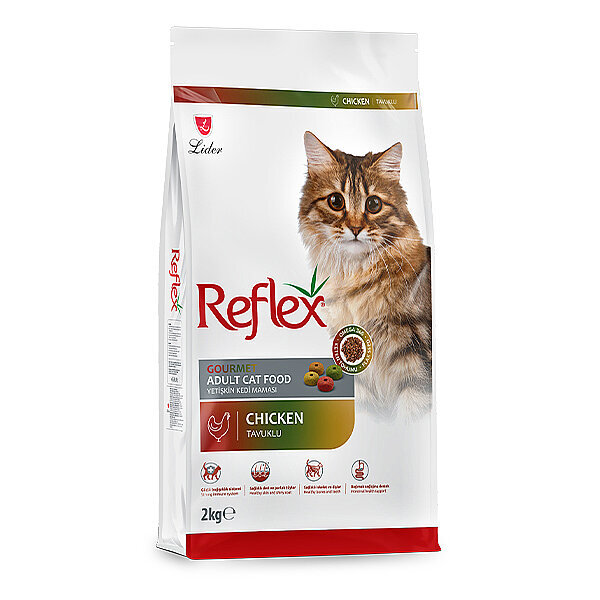 Reflex Renkl Taneli Tavuklu ve Pirinçli Yetişkin Kedi Maması 2 Kg