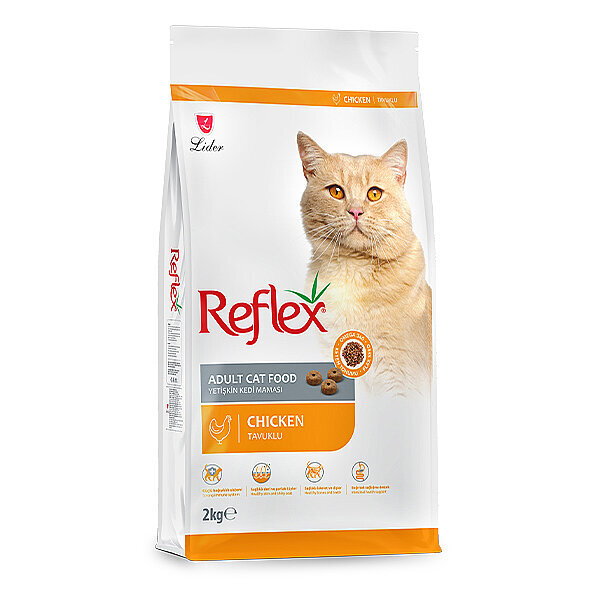 Reflex Tavuklu ve Pirinçli Yetişkin Kedi Maması 2 kg