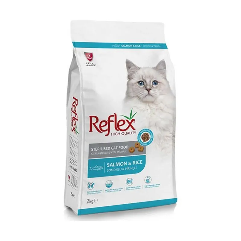 Reflex Somonlu ve Pirinçli Kısırlaştırılmış Kedi Maması 2 Kg - 1