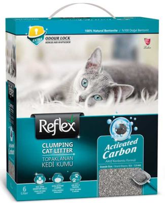 Reflex Aktif Karbonlu Topaklanan Kedi Kumu 6 LT - 1