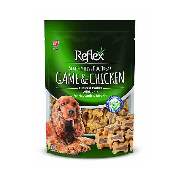 Reflex Av Hayvanlı ve Tavuklu Yarı Yumuşak Köpek Ödül Maması 150 g - 1