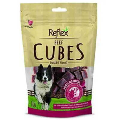 Reflex Beef Cube Biftekli Küp Köpek Ödülü 80 Gr - 1