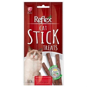 Reflex Biftekli ve Kuzulu Tahılsız Kedi Ödül Çubuğu 15 g (3'lü)