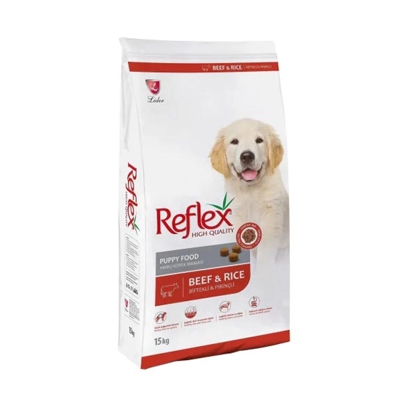 Reflex Biftekli ve Pirinçli Yavru Köpek Maması 15 Kg - 1