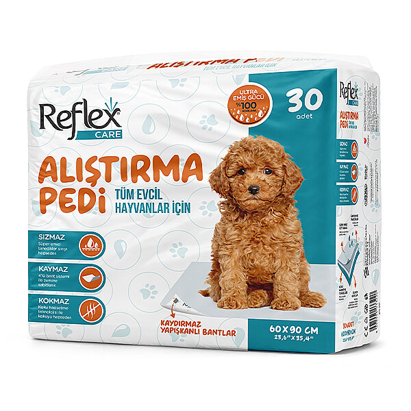 Reflex Care Kaydırmaz Köpek Alıştırma Pedi 60 x 90 cm (30'lu) - 1
