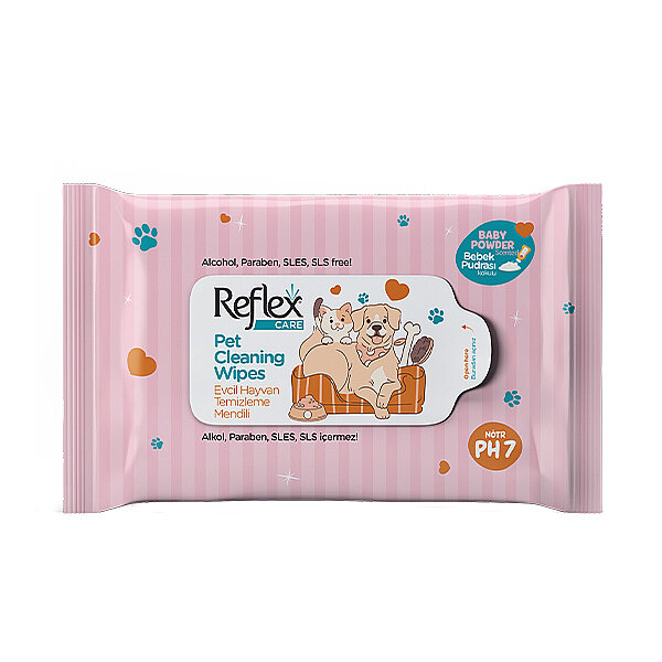 Reflex Care Kedi ve Köpek Temizleme Mendili (10'lu) - 1