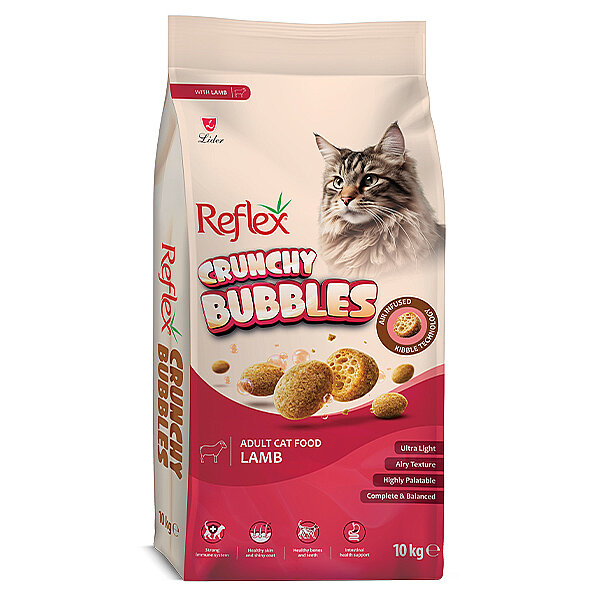 Reflex Crunchy Bubble Kuzu Etli Yetişkin Kedi Maması 10 kg - 1