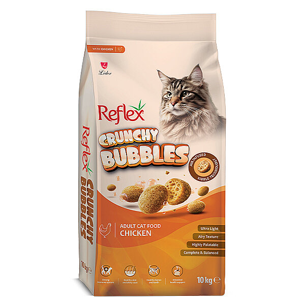 Reflex Crunchy Bubble Tavuklu Yetişkin Kedi Maması 10 kg - 1