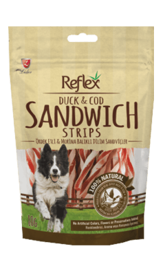 Reflex Duck Sandviç Ördekli Balıklı Köpek Ödülü 80 gr - 1