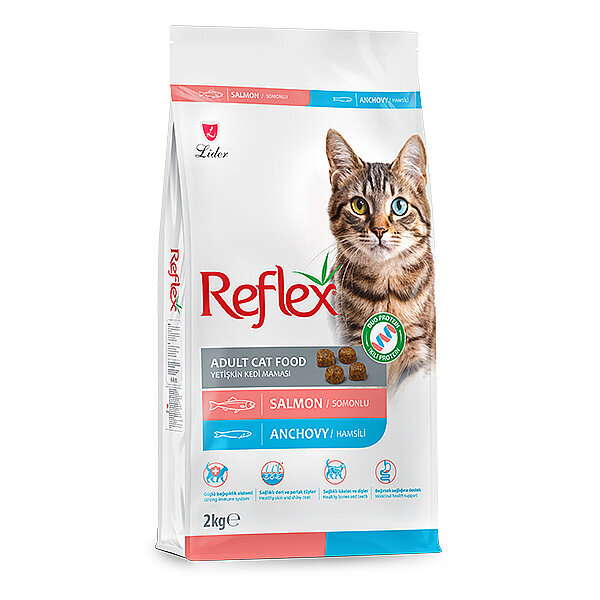Reflex Duo Protein Somonlu ve Hamsili Yetişkin Kedi Maması 2 kg