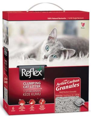 Reflex Aktif Karbon Granüllü Topaklanan Kedi Kumu 6 L - 1