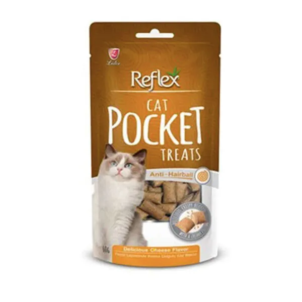 Reflex Pocket Anti Hairball Sığır Etli ve Maltlı Kedi Ödül Maması 60gr - 2