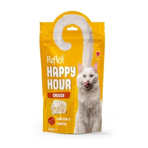 Reflex Happy Hour Choosy Tavuklu ve Peynirli Kedi Ödül Maması 60 g