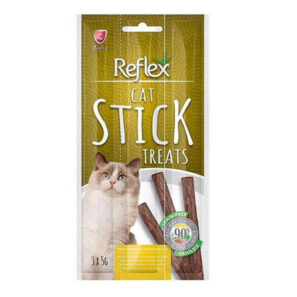 Reflex Hindili ve Kuzulu Tahılsız Kedi Ödül Çubuğu 15 g (3'lü) - 2
