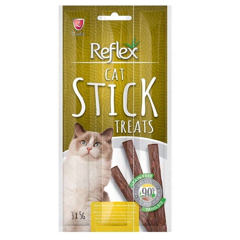 Reflex Hindili Kuzulu Kedi Ödül Çubuğu 3 x 5 gr - 3