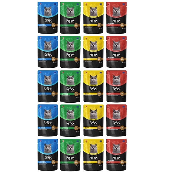 Reflex Karışık Soslu Kedi Yaş Maması Kedi Pouch 85 Gr X 24 Adet - 2