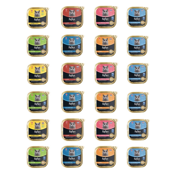 Reflex Kedi Yaş Maması Karışık Kutu 85 Gr X 24 Adet - 1