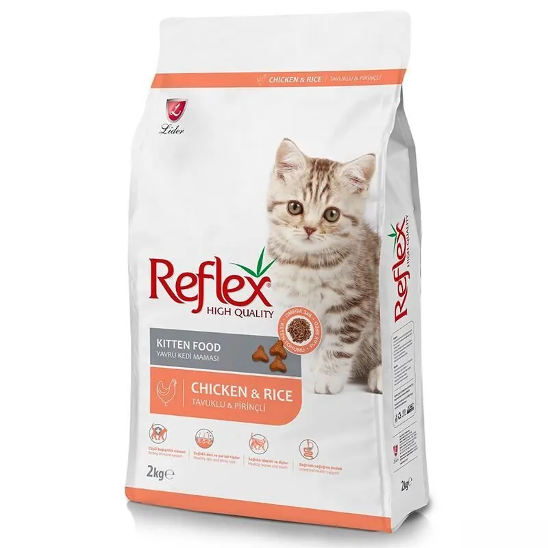 Reflex Tavuklu ve Pirinçli Yavru Kedi Maması 2 Kg - 1