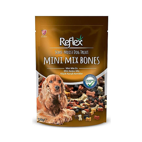 Reflex Küçük Karışık Kemik Şekilli Yarı Yumuşak Köpek Ödül Maması 150 g