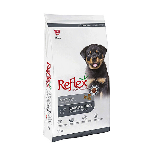 Reflex Kuzu Etli ve Pirinçli Yavru Köpek Maması 15kg