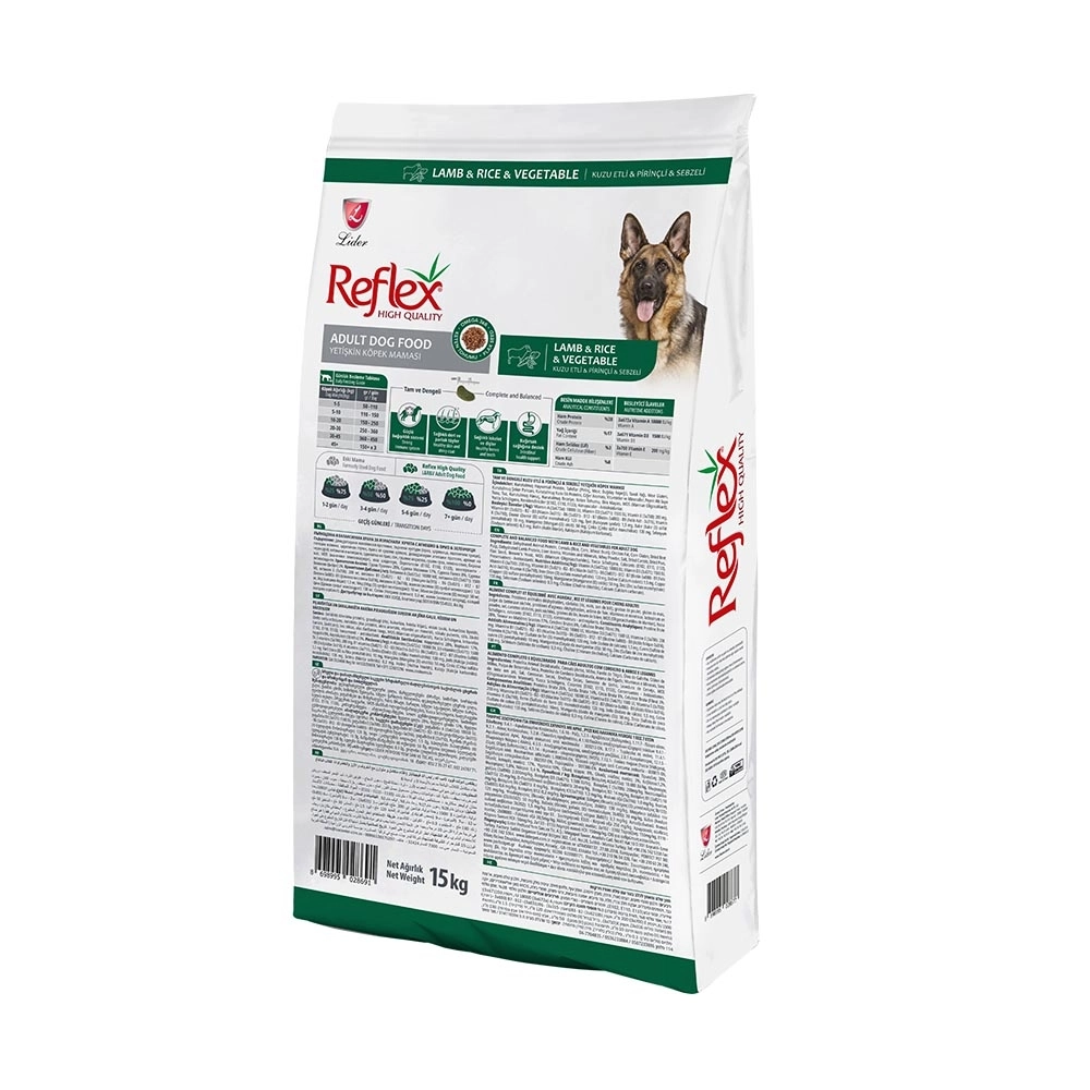 Reflex Kuzulu Pirinçli ve Sebzeli Köpek Maması 15 Kg - 3