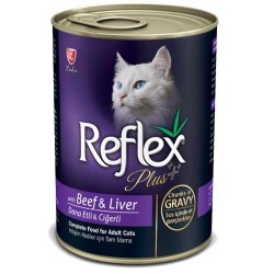 Reflex Plus Biftek ve Ciğerli Kedi Yaş Maması 400 GR