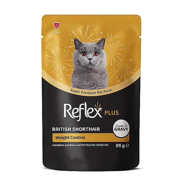 Reflex Plus British Shorthair Yetişkin Kedi Yaş Maması 85 g