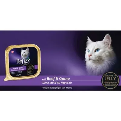 Reflex Plus Dana Etli Av Hayvanlı Jöleli Kedi Konservesi 100 GR - 2