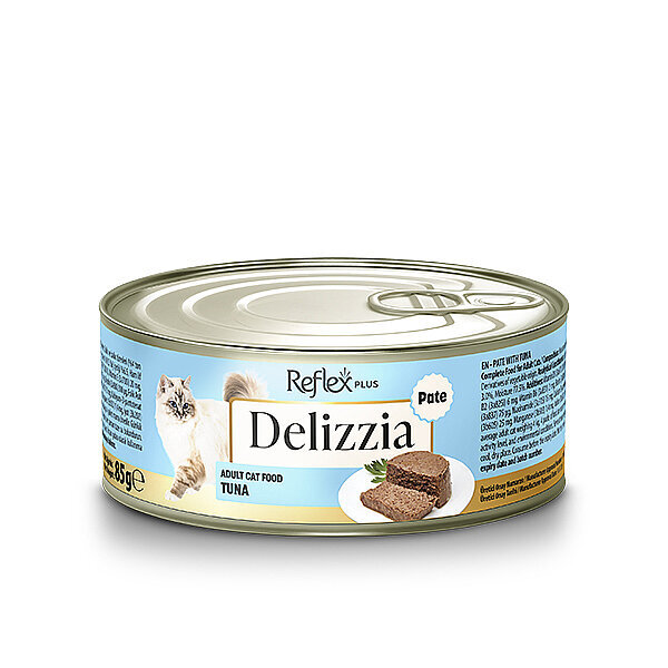 Reflex Plus Delizzia Kıyılmış Ton Balıklı Yetişkin Kedi Maması 85g