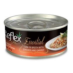 Reflex Plus Essential Ton Balıklı, Tavuklu ve Havuçlu Yetişkin Kedi Yaş Maması 70 g - 1