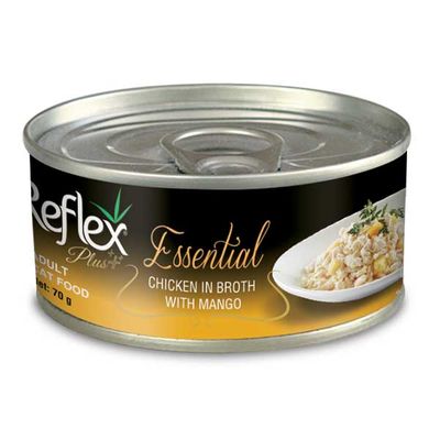 Reflex Plus Essential Tavuklu ve Mangolu Yetişkin Kedi Yaş Maması 70 g - 1