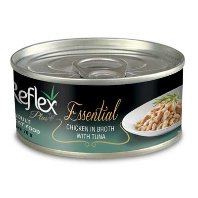 Reflex Plus Essential Tavuklu ve Ton Balıklı Yetişkin Kedi Yaş Maması 70 g - 1