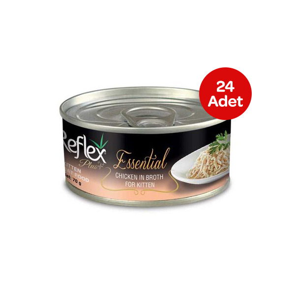 Reflex Plus Essential Tavuklu Yavru Kedi Yaş Maması 70 g (24 Adet) - 1