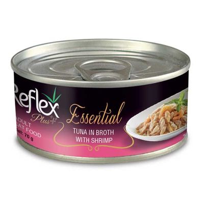 Reflex Plus Essential Ton Balıklı ve Karidesli Kedi Yaş Maması 70gr - 1