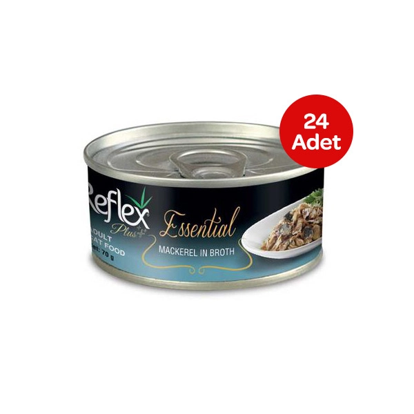 Reflex Plus Essential Uskumrulu ve Patatesli Kedi Konservesi 70gr X 24 Adet - 1