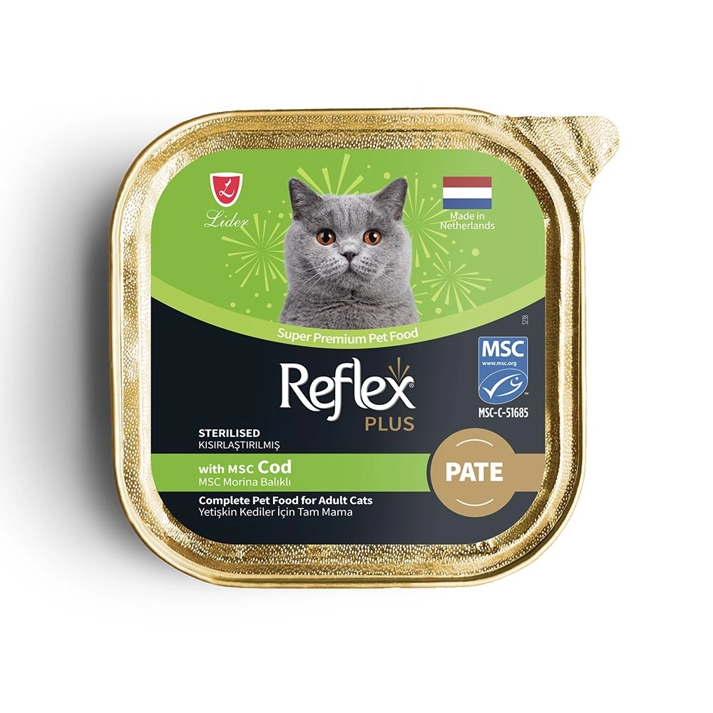 Reflex Plus Ezme Morina Balıklı Kısırlaştırılmış Kedi Konservesi 85gr - 1